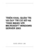Triển khai, quản trị và duy trìcơ sở hạ tầng mạng với Microsoft Windows Server
