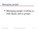 Software engineering:  Managing people